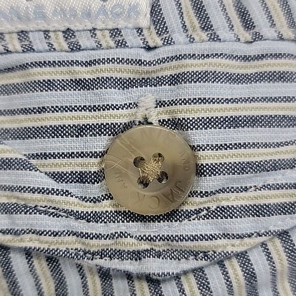 JANIE AND JACK BLUE STRIPED SEERSUCKER ROLL-UP PANTS, SIZE 2T - Picture 12 of 12